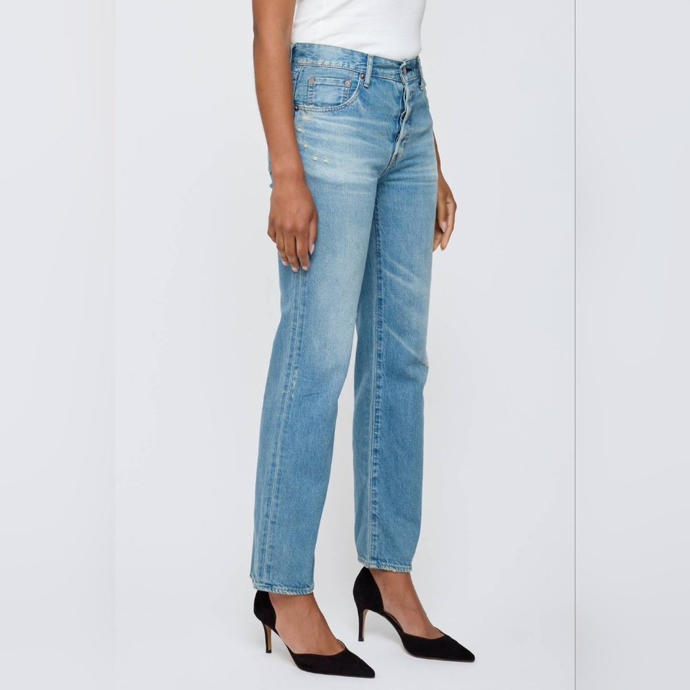 NWT- MOUSSY VINTAGE MV Goulds Straight Leg Light Blue Jean Women's Size 27 - Picture 3 of 14